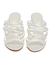 White Fabric Sandals | PDP | dAgency