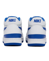 White And Blue Attack Sneakers | PDP | dAgency