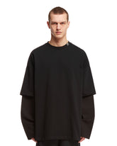 Black Cotton Layered T Shirt - Fendi women | PLP | dAgency