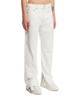 White Straight-cut Jeans | PDP | dAgency