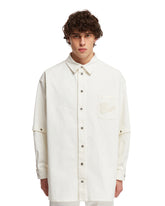 White Cotton Shirt Jacket - OFF-WHITE | PLP | dAgency