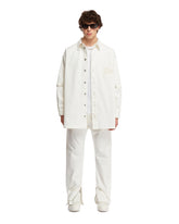 White Cotton Shirt Jacket - Men's shirts | PLP | dAgency