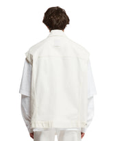 White Sleeveless Jacket | PDP | dAgency