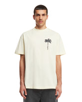 White Palm Logo T-Shirt - PALM ANGELS MEN | PLP | dAgency
