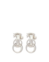 Silver Pierced Hoops Earrings - PANCONESI WOMEN | PLP | dAgency