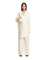 White Oversized Silk Shirt - Women's shirts | PLP | dAgency