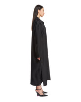 Black Double-Layer Silk Dress | PDP | dAgency