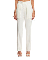 White Patch Pockets Pants - Women's trousers | PLP | dAgency
