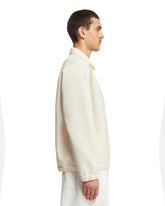 White Suiting Bonding Pullover | PDP | dAgency