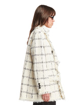 White Double-Breast Tweed Jacket | PDP | dAgency