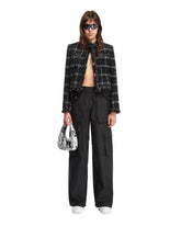 Black Checkered Tweed Jacket - Women's jackets | PLP | dAgency