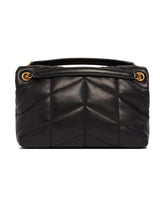 Black Leather Puffer Bag | PDP | dAgency