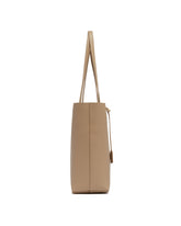Beige East West Shopping Tote | PDP | dAgency