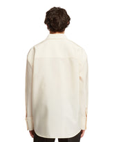 White Faille Oversized Shirt | PDP | dAgency