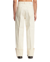 Pantaloni Con Risvolto Bianco | PDP | dAgency