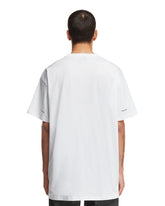 White Logoed Pattern T-Shirt | PDP | dAgency
