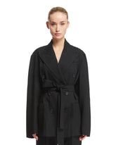 Black Belted Jacket - Women's jackets | PLP | dAgency