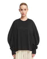 Black Wide Sleeve T-Shirt - SETCHU WOMEN | PLP | dAgency