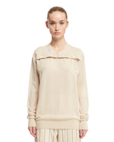 White Buttoned Sweater - SETCHU WOMEN | PLP | dAgency