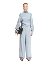 Blue High Neck Top - Women's knitwear | PLP | dAgency