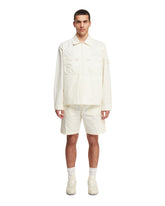 White Logoed Shorts | PDP | dAgency