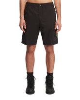 Black Logoed Shorts - Stone Island men | PLP | dAgency