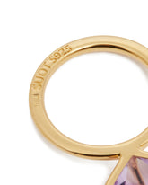 Half Cut Golden Amethyst Ring | PDP | dAgency