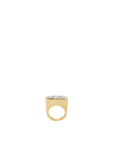 Half Cut Howlite Signet Ring - Women's accessories | PLP | dAgency