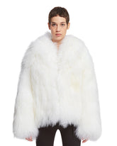 White Fur Short Coat - the attico women | PLP | dAgency