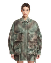 Green Fern Camouflage Coat - the attico women | PLP | dAgency