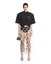 Silver Sequin Net Skirt | PDP | dAgency