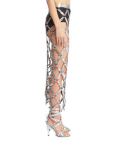 Silver Sequin Net Skirt | PDP | dAgency
