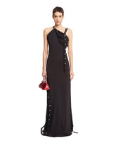 Black Asymmetrical Long Dress - the attico women | PLP | dAgency