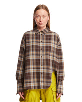 Brown Checkered Shirt - the attico women | PLP | dAgency