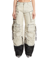 White Painted Cargo Pants - Women's trousers | PLP | dAgency