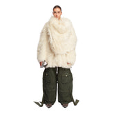 White Alpaca Coat - the attico women | PLP | dAgency