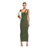 Green Jersey Midi Dress - the attico women | PLP | dAgency