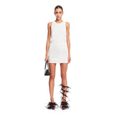 White Ribbed Mini Dress - THE ATTICO | PLP | dAgency