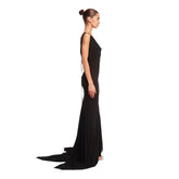 Black Sheer Long Dress - the attico women | PLP | dAgency