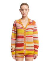 Multicolor Striped Cardigan | PDP | dAgency