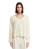 White Silk Sweater - Women's tops | PLP | dAgency