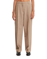 Beige Fold-Up Trousers - Women's trousers | PLP | dAgency