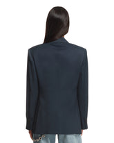 Blue Double-Breasted Blazer | PDP | dAgency