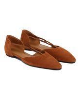 Brown The T-Strap Flat Shoes - TOTEME-STUDIO | PLP | dAgency