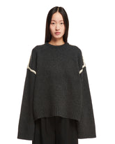 Black Embroidered Knit Sweater - TOTEME-STUDIO | PLP | dAgency