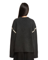 Black Embroidered Knit Sweater | PDP | dAgency