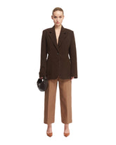 Brown Fitted Waist Blazer - Women's jackets | PLP | dAgency