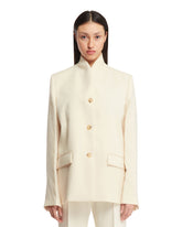 White Overlay Suit Jacket - Toteme studio women | PLP | dAgency