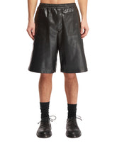 Black Faux Leather Bermuda - Men's shorts | PLP | dAgency
