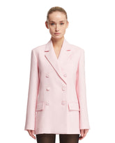 Pink Double-Breasted Jacket - VALENTINO WOMEN | PLP | dAgency